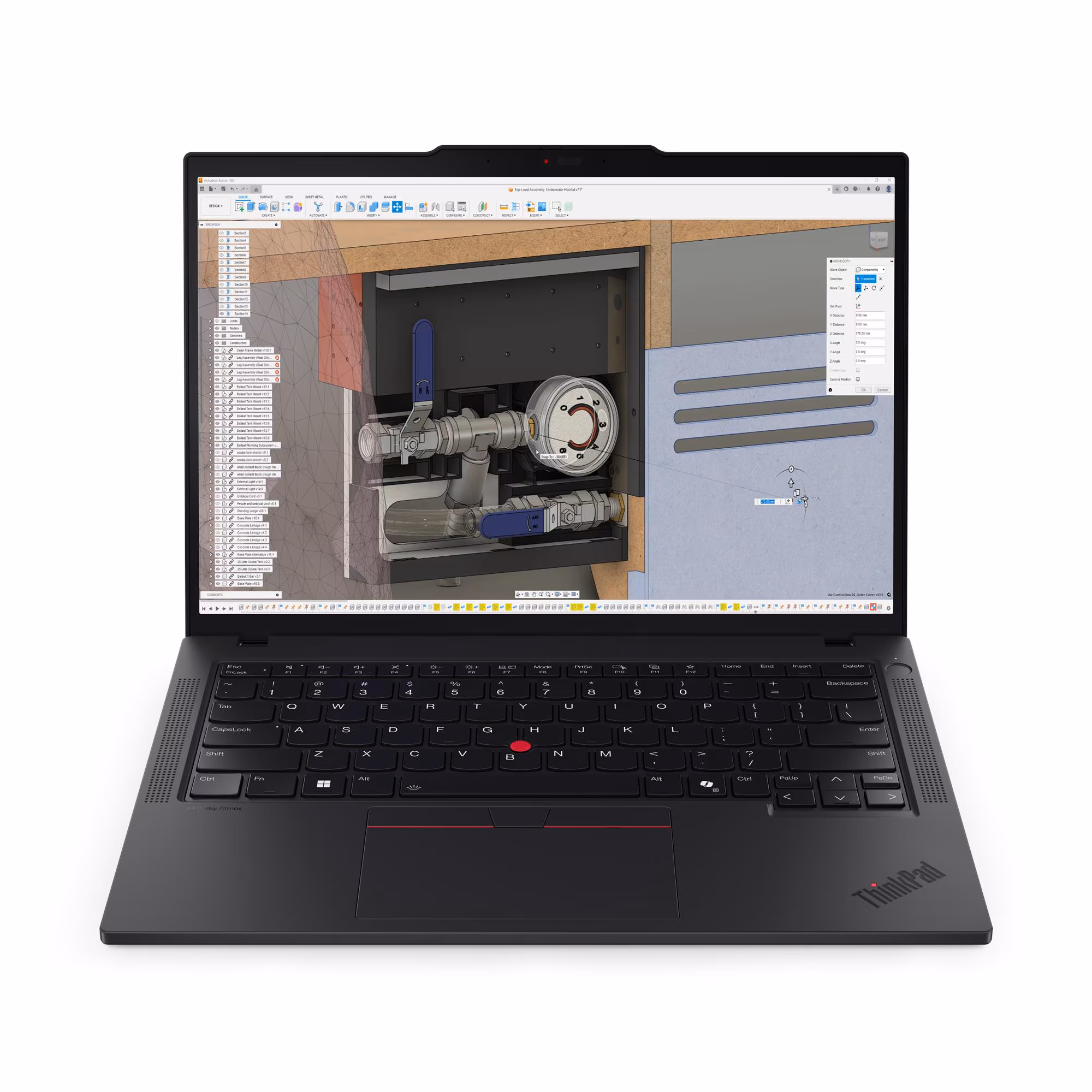 Lenovo ThinkPad P14s Gen 6 21QL - 180°-Scharnierdesign - AMD Ryzen AI 7 PRO 350 / 2 GHz - AMD PRO - Win 11 Pro - Radeon 860M - 64 GB RAM - 1 TB SSD TCG Opal Encryption 2, NVMe, Performance - 35.6 cm (14")
