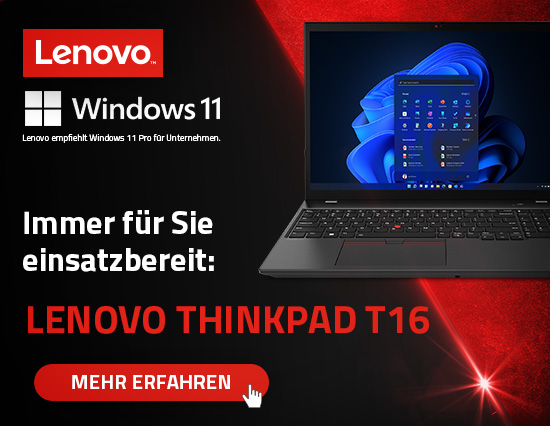 Immer für Sie einsatzbereit: Lenovo ThinkPad T16